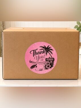 Florida Thank You Stickers Round -100ct.